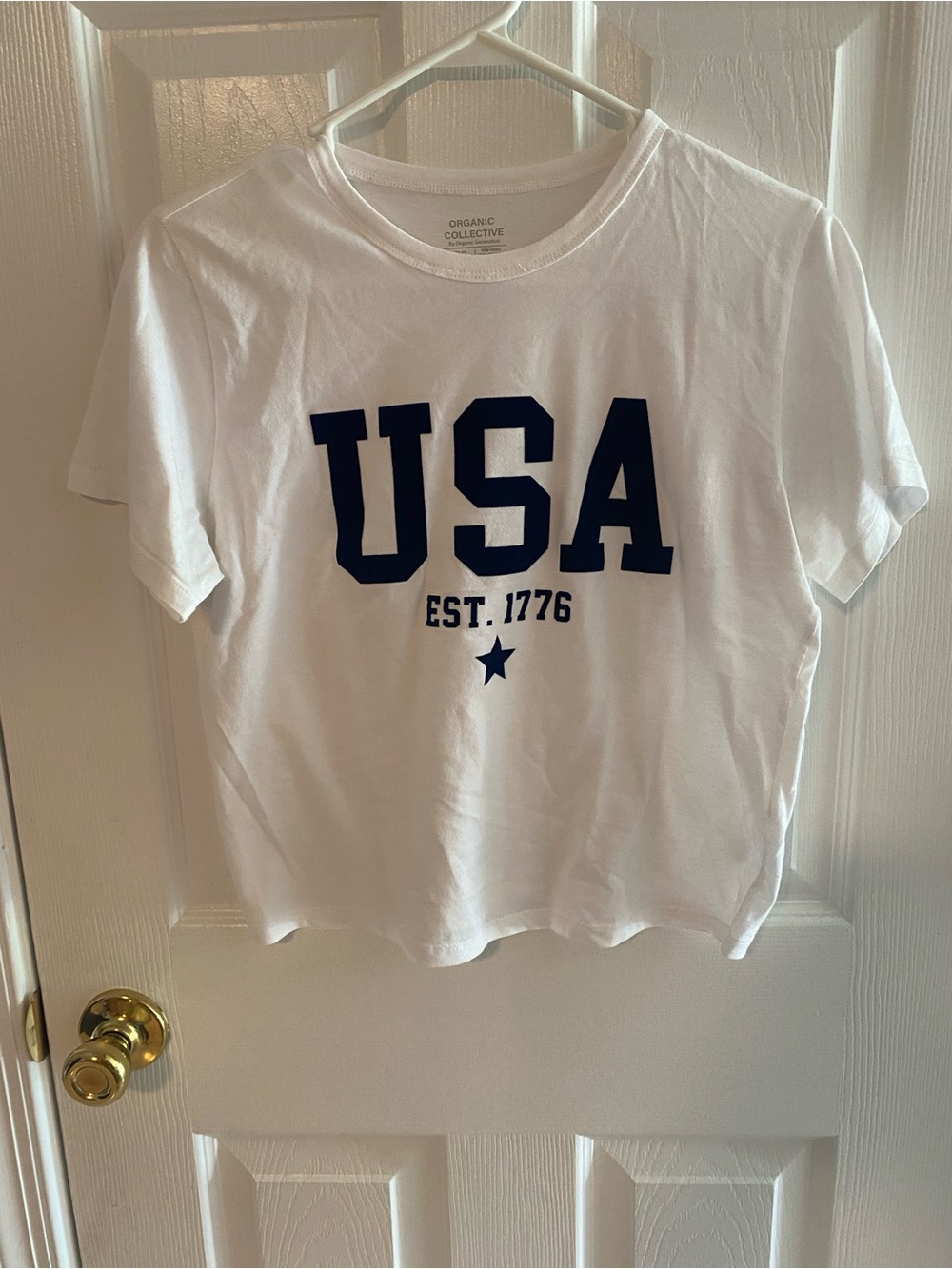 Organic Collective USA cropped tee